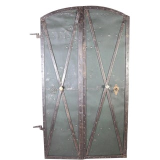 Antique Iron Clad Folding Door, Bohemia, 1760s For Sale