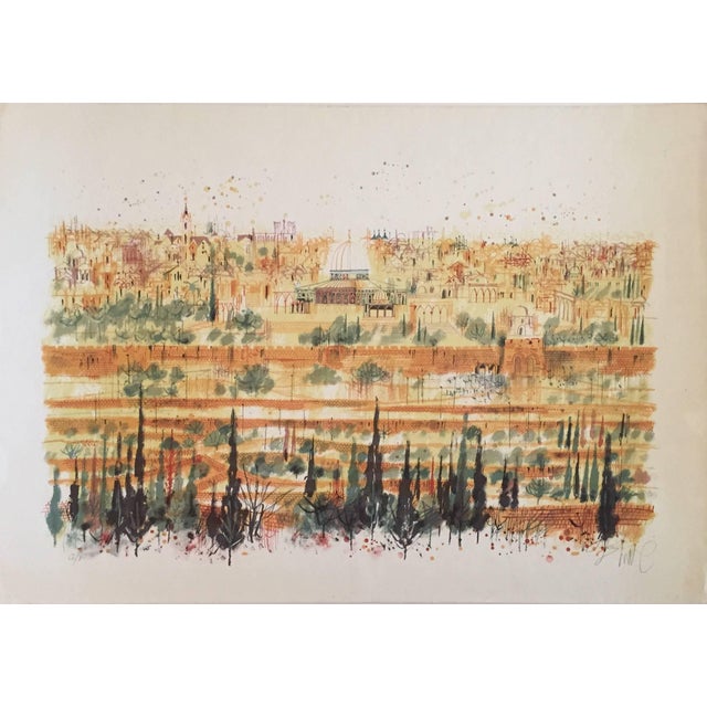 Pencil signed artists proof lithograph or serigraph. Shmuel Katz (Hebrew: שמואל כ"ץ‎) (August 18, 1926 – March 26, 2010)...