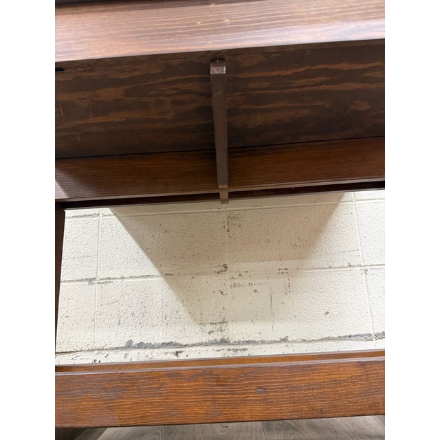 Vintage Adjustable Architect Drafting Table With Storage Compartment For Sale In Kansas City - Image 6 of 16