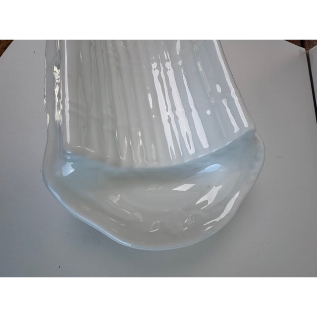 Antique French Ironstone Asparagus Platter Dish For Sale - Image 4 of 7