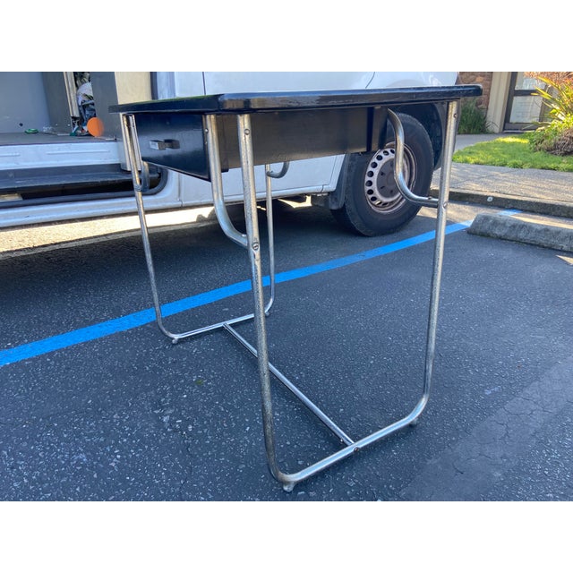 1930s 1930’s Kem Weber Machine Age Art Deco Desk for Lloyd For Sale - Image 5 of 10