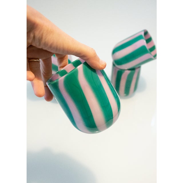 Glasses by Mariana Iskra for Ribes, Venice, 2004, Set of 6 For Sale - Image 3 of 10