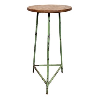 Industrial Green Workshop Stool, 1960s For Sale