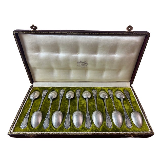 Small Antique Spoons, 1900, Set of 12 For Sale