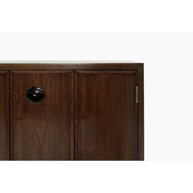 Wood 1950s Floating Cabinets by Edward Wormley for Dunbar - Set of 2 For Sale - Image 7 of 12