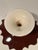 Contemporary l'Objet Portugal Pedestal Cake Stand Brown With 24k Gold Trim For Sale In Los Angeles - Image 6 of 8