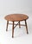 Wood Vintage Round Wood Coffee Table With Turned Legs For Sale - Image 7 of 15