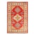 Red Color Fine Hand Knotted Kazak Rug For Sale