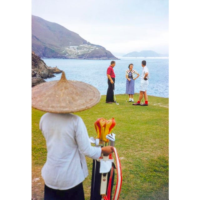 Golf in Hong Kong 1949 A group play golf on a coastl golf course, Hong Kong, 1959. Toni Frissell Antoinette Frissell Bacon...