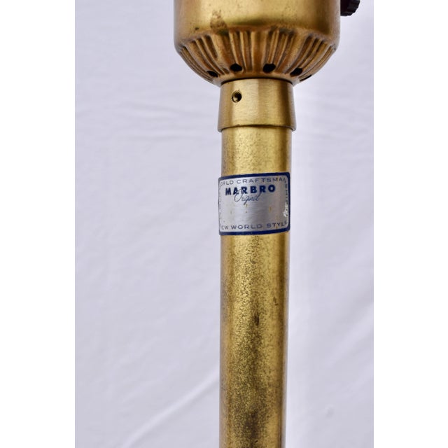 Mid Century Modern Gold Gilt Table Lamps by Marbro Lamp Co. For Sale - Image 10 of 11