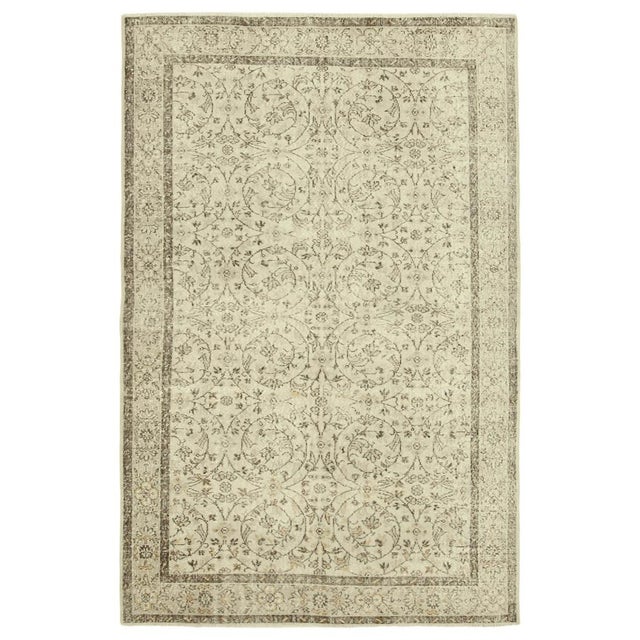 Textile Vintage Turkish Hand-Knotted Rug For Sale - Image 7 of 7