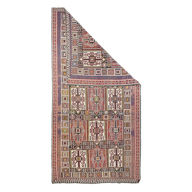 19th Century Antique Shirvan Rug 6'5'' X 11'10'' For Sale - Image 5 of 12