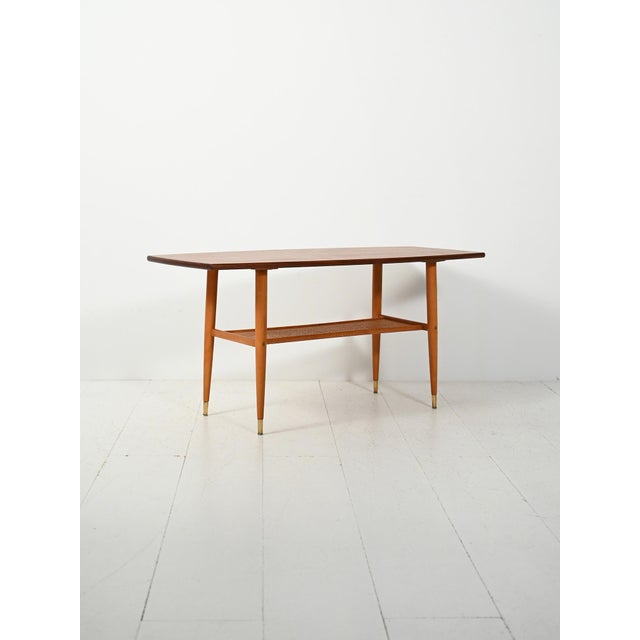 Vintage Scandinavian Teak Coffee Table with Boat-Shaped Top, 1960s For Sale - Image 10 of 10