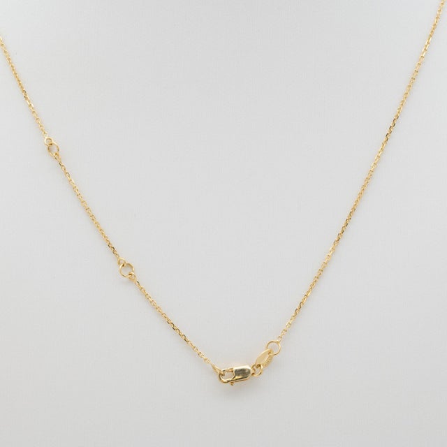 1.8Ct Zambian Emerald Necklace With Natural Diamond Accents: Solid 14k Gold, 8mm For Sale - Image 9 of 9