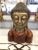 Bronze Buddha Statue on Wooden Base For Sale - Image 13 of 13