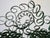 Vintage Green Scrollwork Metal Tiered Display Stand For Sale - Image 6 of 9