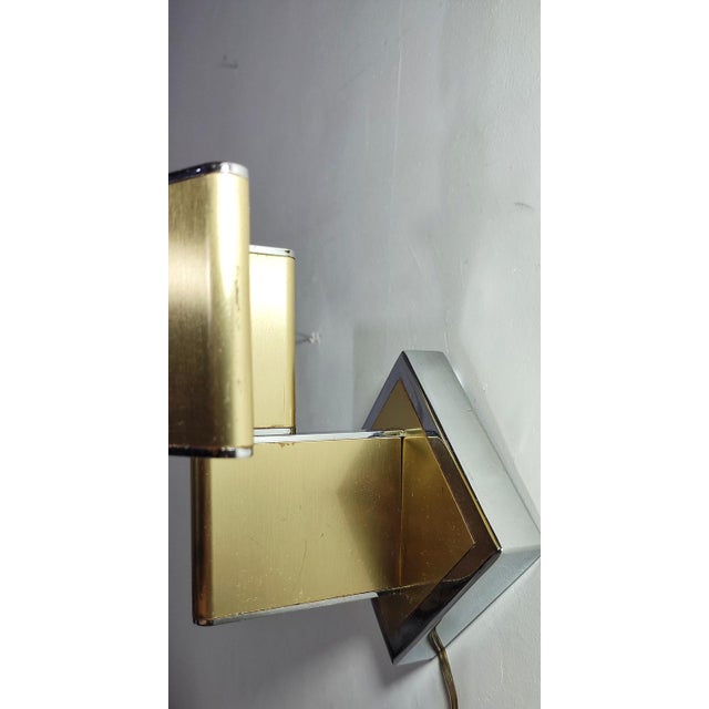 1970s Metal Wall Lamp, Italy, 1970s For Sale - Image 5 of 10