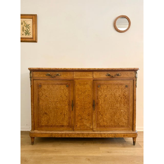 A stunning French Belle Époque sideboard (buffet) in the Louis XVI Neoclassical taste, dating from the late 19th century...