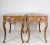 Brown Pair of Painted and Gilded Consoles, Faux Marble Top, Haute Hollywood For Sale - Image 8 of 12
