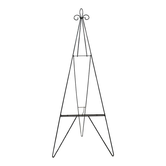 Iron Easel W/ Tri Circle Top For Sale