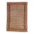 Antique Persian Senneh Wool 4x6 Navy, Gold & Orange Handmade Area Rug #1143202 For Sale