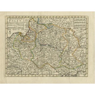 Antique Map of the Kingdom of Poland by Keizer & De Lat, 1788 For Sale
