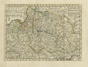 Antique Map of the Kingdom of Poland by Keizer & De Lat, 1788