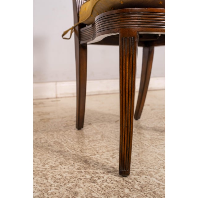 Set of 6 Theodore Alexander Walnut Regency Cane Seat Style Dining Chairs For Sale - Image 15 of 18