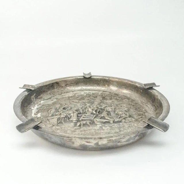 Metal Art Nouveau Style Ashtray, Belgium, 1950s For Sale - Image 7 of 7