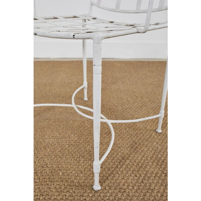 Set of Four Mario Papperzini for Salterini Garden Dining Chairs, Attributed For Sale - Image 12 of 13