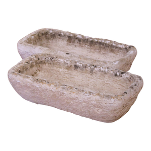 Pair of 19th Century French Hand-Carved Limestone Garden Trough Planters
