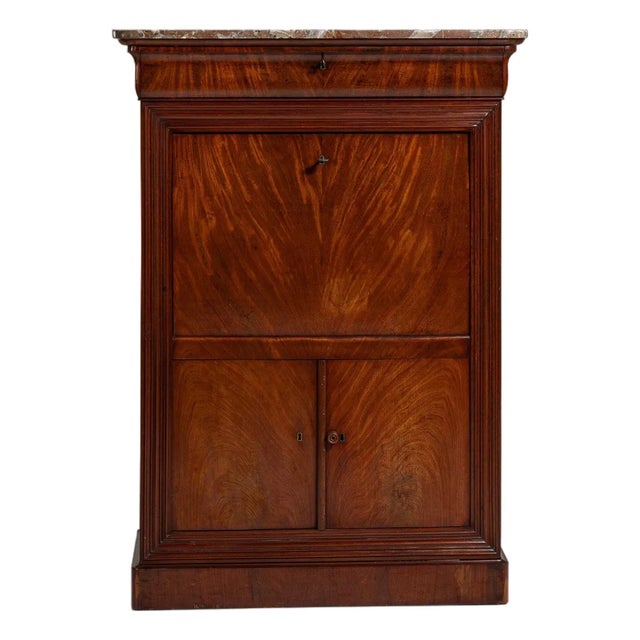 19th Century France Biedermeier Rose Wood Storage Cabinets & Cupboards For Sale