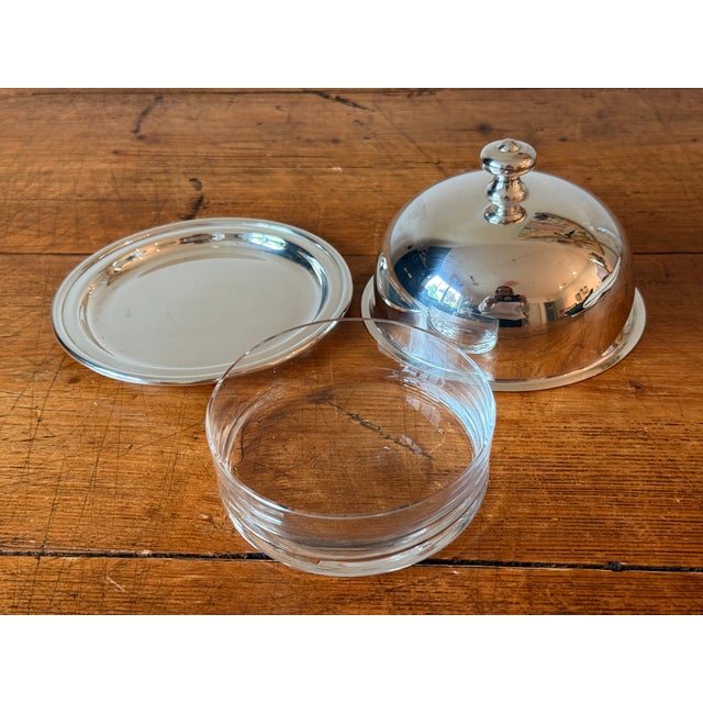 Ercuis Ercuis Silver Plate Covered Butter Dish For Sale - Image 4 of 7
