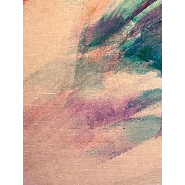 Albert Deman, Abstract Composition, Oil on Canvas For Sale - Image 4 of 11