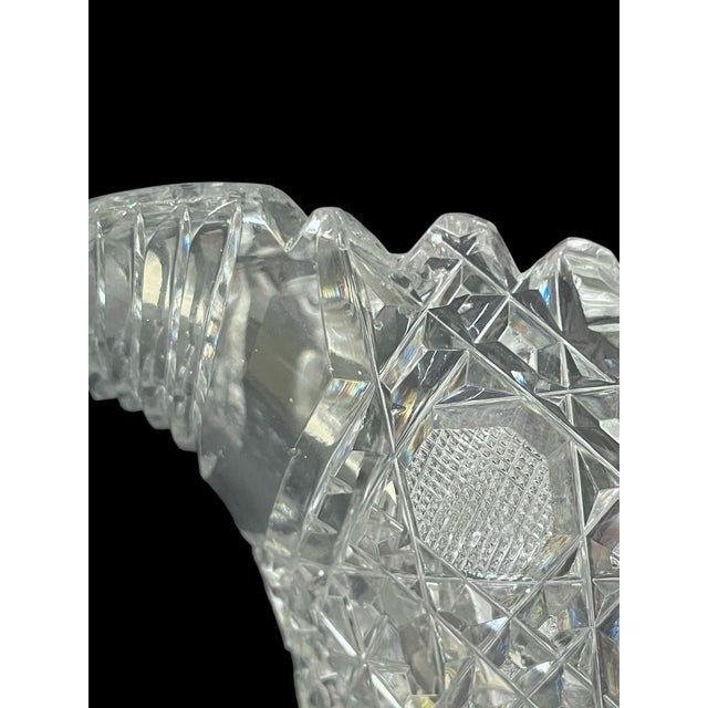 Antique Abp American Brilliant Period Cut Glass Pitcher Tankard. For Sale - Image 10 of 10
