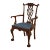 Jw Bunker Bench Made Chippendale Walnut Armchair For Sale