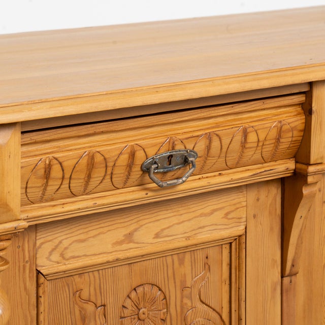 19th Century Pine Sideboard From Denmark For Sale - Image 11 of 18