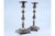 Silver Candlesticks with Turned Stems and Embossed Floral Motifs, Set of 2 For Sale - Image 10 of 12