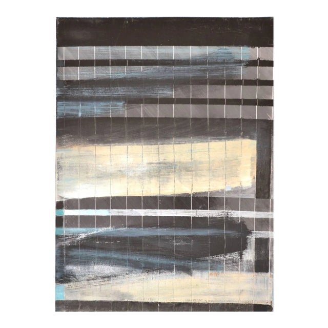 Peter Rossiter Broken Grid: Mixed Media Contemporary Painting by Peter Rossiter 2015 For Sale