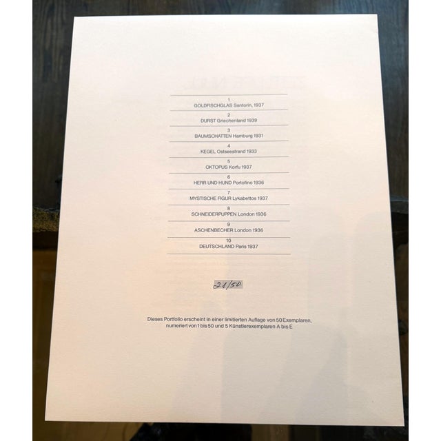 Complete Herbert List Editioned Portfolio Zeitlupe For Sale In Atlanta - Image 6 of 17