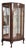 Art Deco English Display Cabinet on Ornate Legs, 1930s For Sale