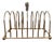Silver Plated Victorian English Toast Rack, 1890s For Sale