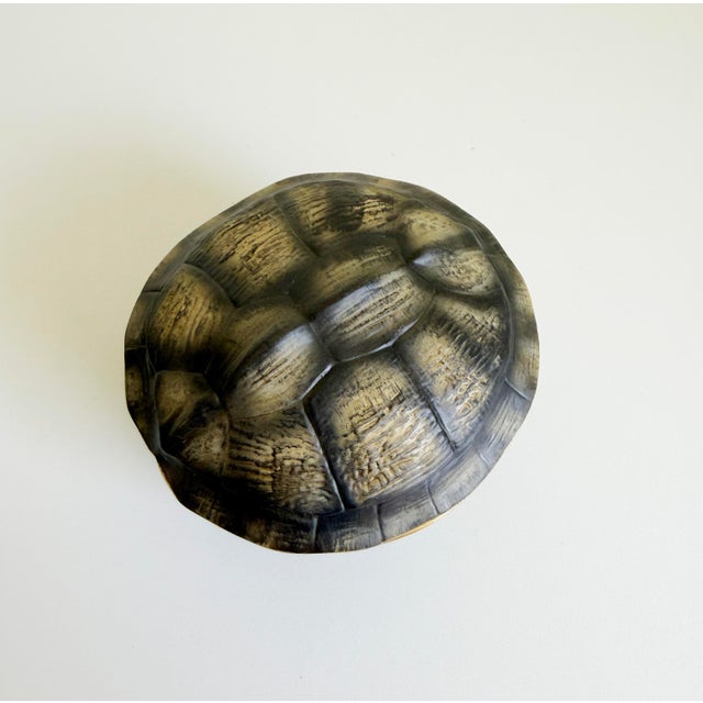 Lidded Porcelain Tortoise Shell Catchall by l'Objet For Sale - Image 14 of 15