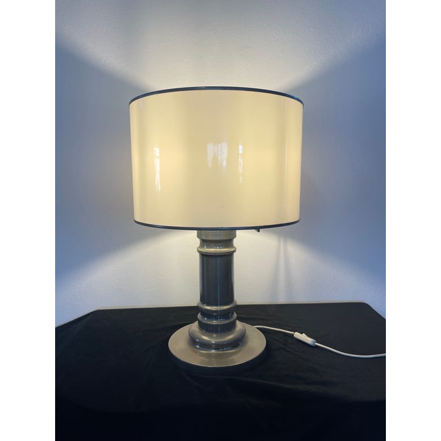 Metal and Acrylic Glass Lamp attributed to Vit Kellj, 1970s For Sale - Image 6 of 6