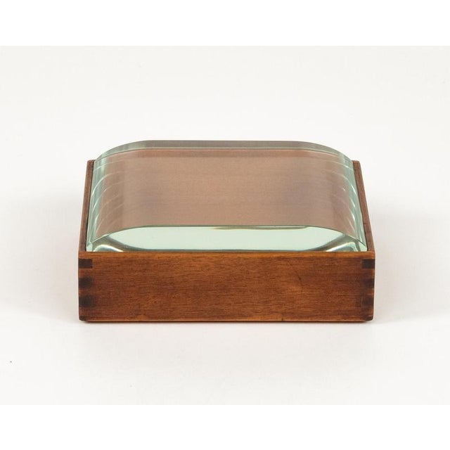 Gold Mid-Century Box in Wood and Glass by Pietro Chiesa, Italy, 1950s For Sale - Image 8 of 16