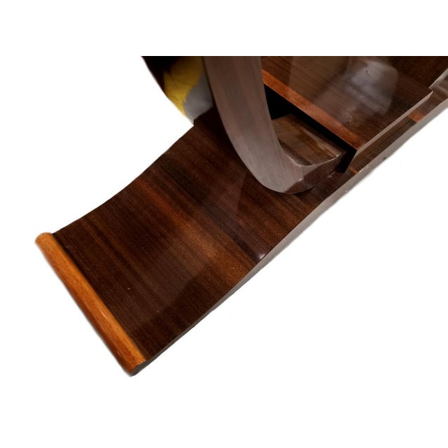1930s Art Deco French Console Table in Rosewood, 1930s For Sale - Image 5 of 6
