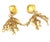 Chanel Chanel Vintage Gold Plated Argyle Letter Chain Dangle Clip on Earrings, A Pair For Sale - Image 4 of 5