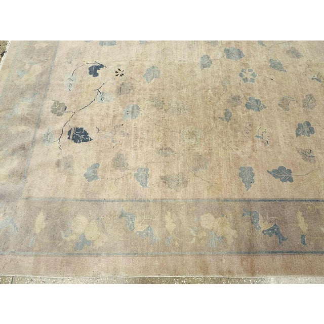 Mid 20th Century Galerie Shabab Collection Mid-20th Century Handmade Chinese Room Size Carpet For Sale - Image 5 of 8
