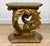 Rococo Vintage Italian Rococo Gold Giltwood Acanthus Pedestal Side Table For Sale - Image 3 of 13