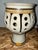 Early California Wishon Harrell Studio Stoneware Pottery Ceramic Lamp. Cut Peepholes let light thru in an Artistic...